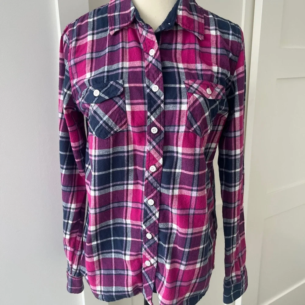 Weatherproof Vintage Ladies' Flannel Plaid Button Down Shirt | Size Medium - Picture 1 of 13